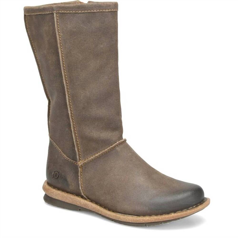 NEW BORN women's salee boots in taupe